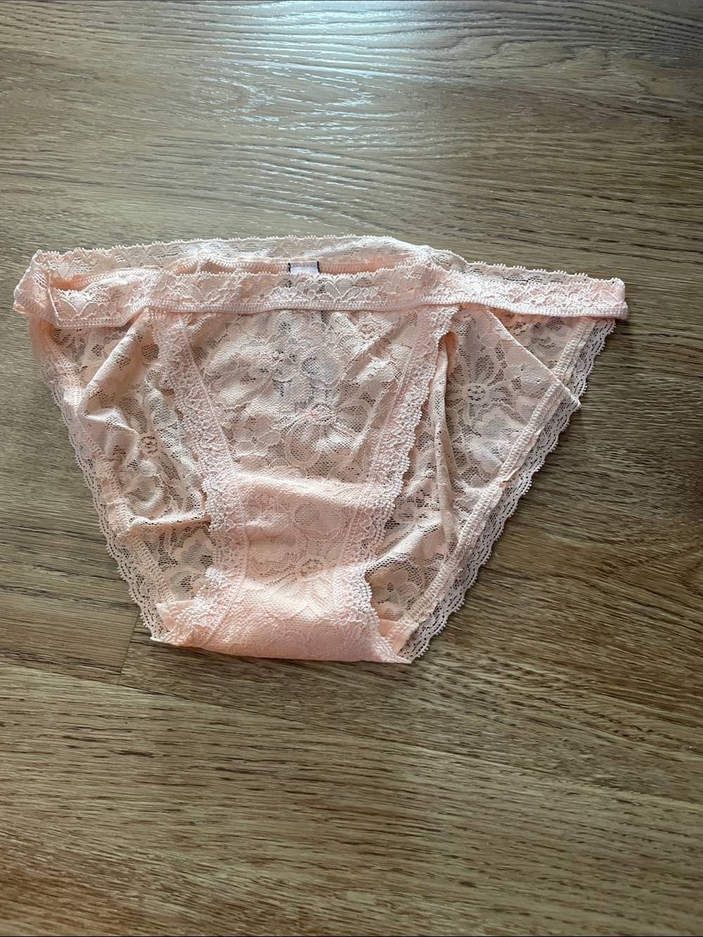 Victoria's Secret Lace Bikini Panty - Peach